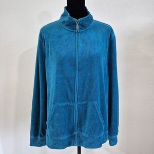 Blue Studio Works Full Zip Track Jacket